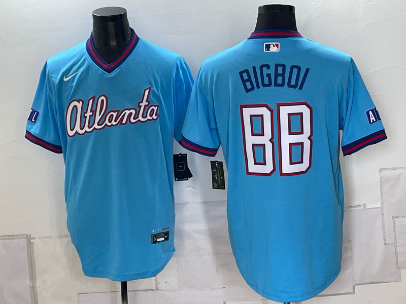 Men 2026 Atlanta Braves #88 Bigbio blue Game Nike MLB Jersey 092403->toronto blue jays->MLB Jersey